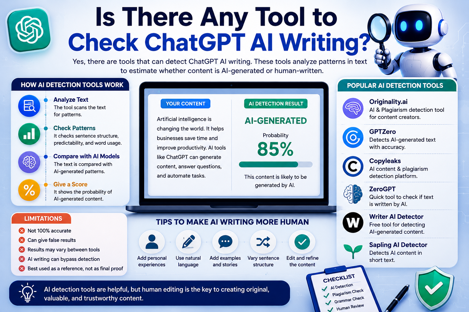 Is There Any Tool to Check ChatGPT AI Writing?