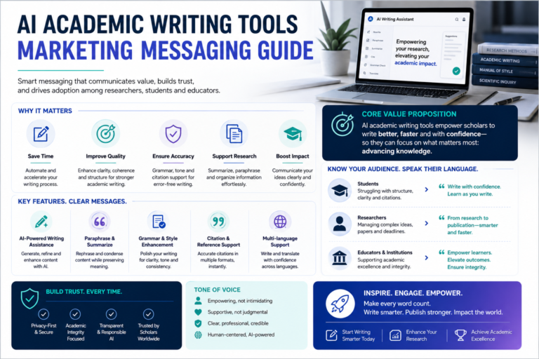 AI Academic Writing Tools Marketing Messaging Guide