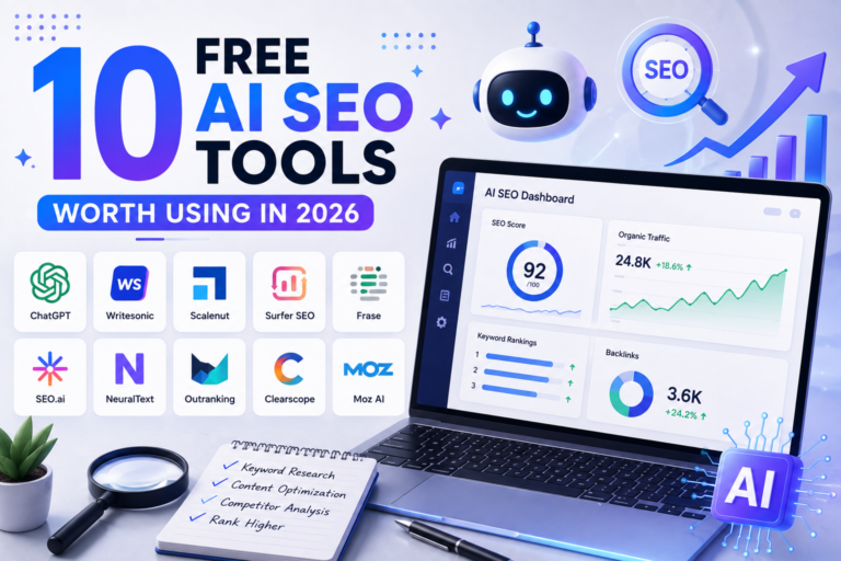 10 FREE AI SEO TOOLS WORTH USING IN 2026